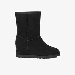 Ugg Classic Femme Short Klassiska Stövlar Dam Svarta (582314WKQ)